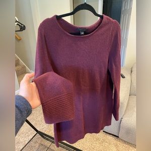 Ann Taylor Marroon Crew Sweater